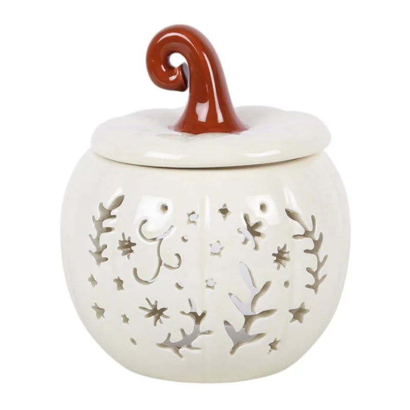 Cream Folk Pumpkin Oil Burner and Wax Warmer