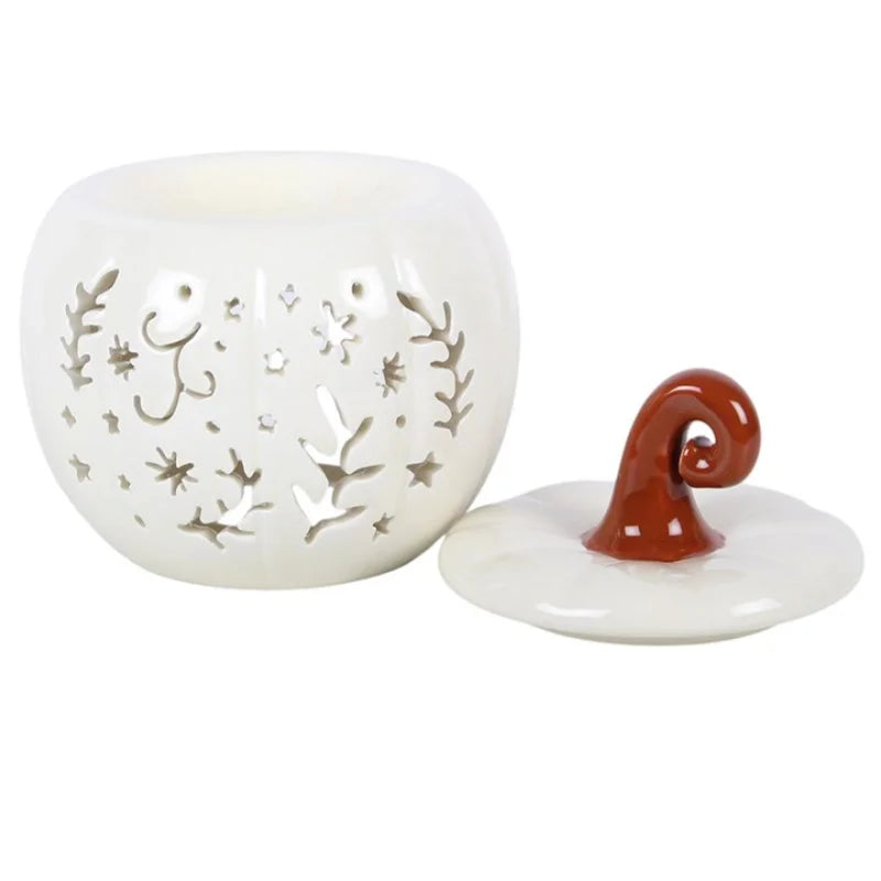 Cream Folk Pumpkin Oil Burner and Wax Warmer