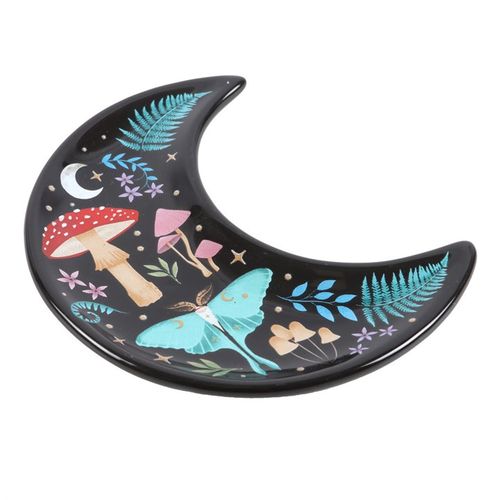 Crescent Moon Dark Forest Print Trinket Dish From Witch, Please!