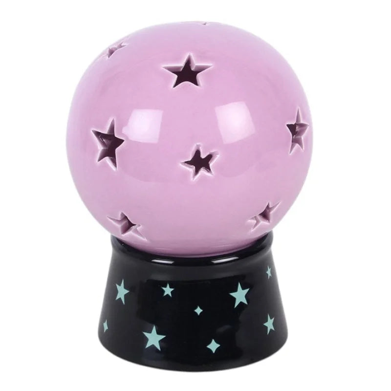 Crystal Ball Tealight Candle and Incense Cone Holder