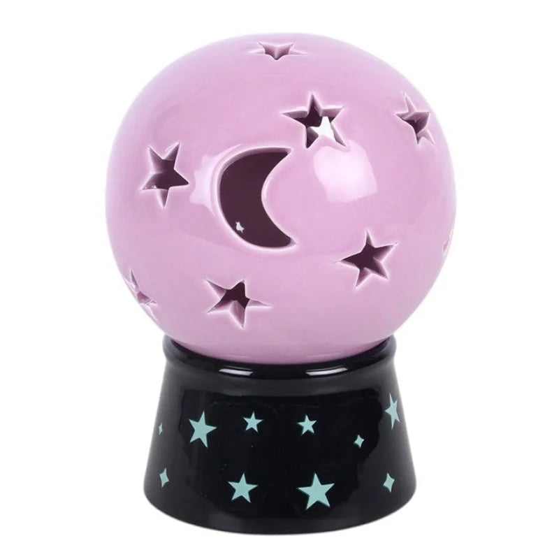 Crystal Ball Tealight Candle and Incense Cone Holder