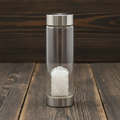 Crystal Infused Glass Water Bottle - Cleansing Clear Quartz - Chips 500 ml
