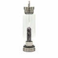 Crystal Infused Glass Water Bottle - Relaxing Amethyst - Obelisk - Crystal Infused Glass Bottle 500 ml