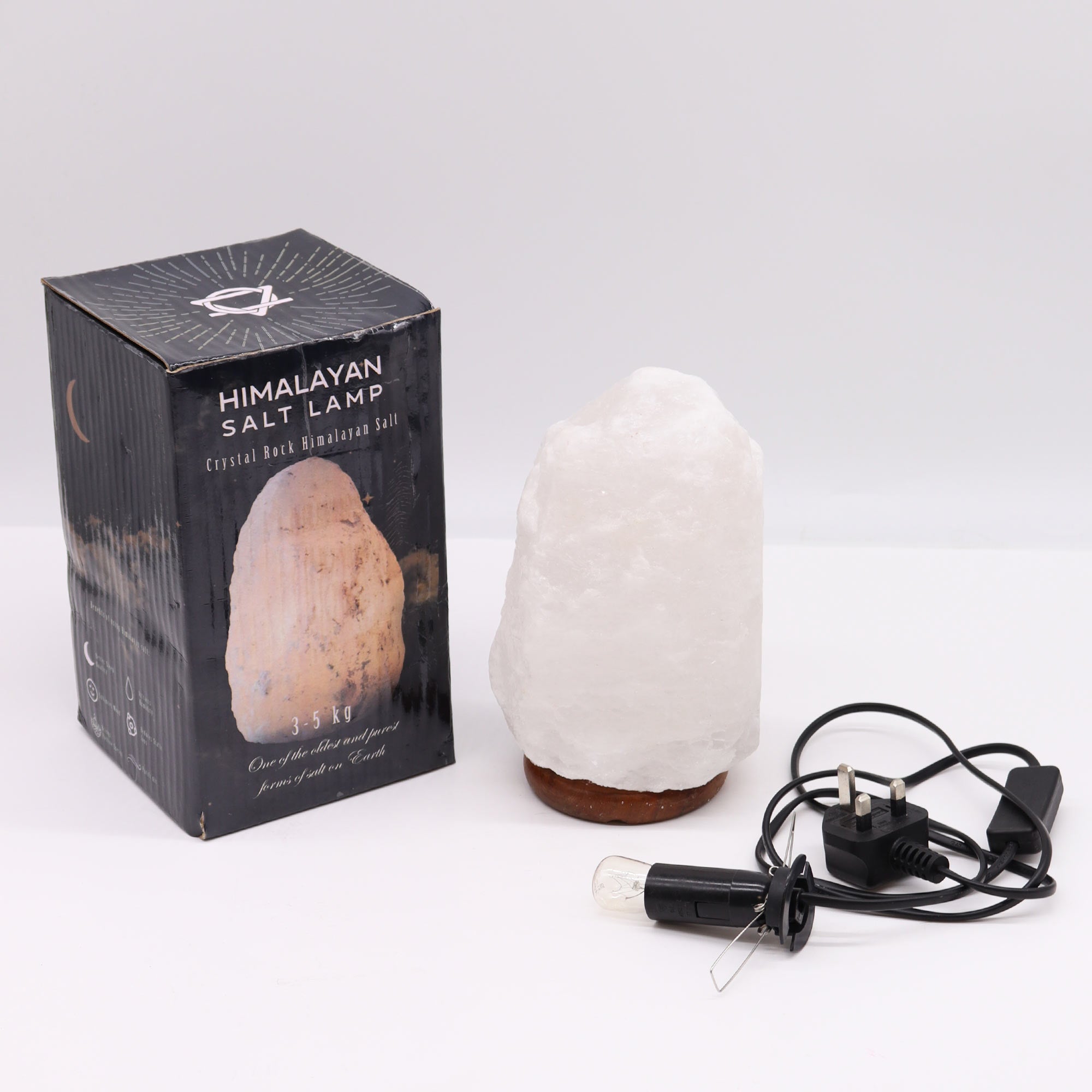 Crystal Rock Himalayan Salt Lamp - & Base apx 3-5kg From Witch, Please!