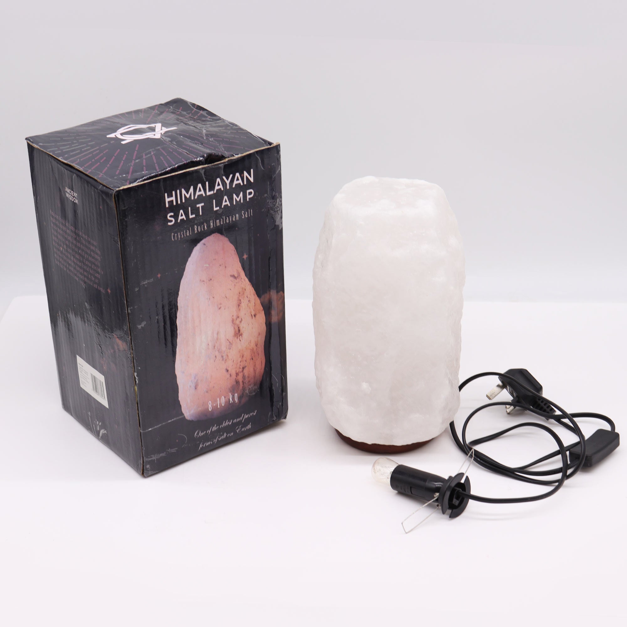 Crystal Rock Himalayan Salt Lamp - & Base apx 8-10kg From Witch, Please!