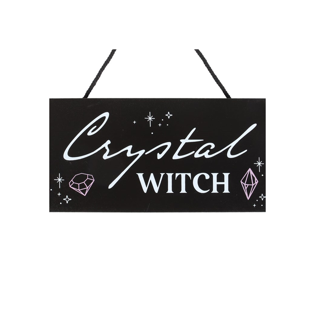 Crystal Witch Hanging Sign From Witch, Please!