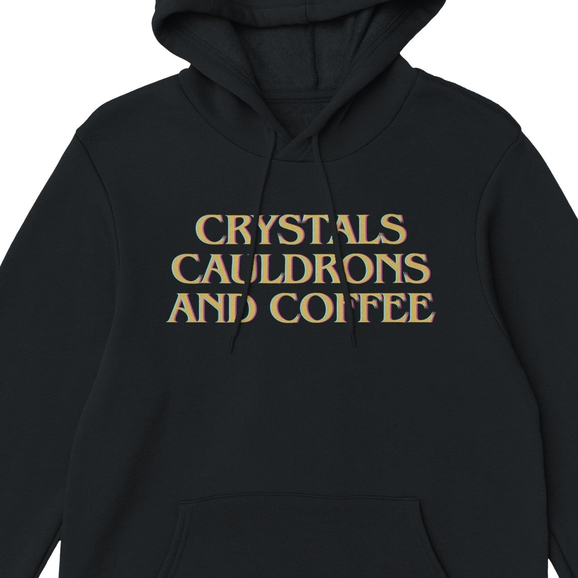 Crystals Cauldrons and Coffee Hoodie - Heavy Blend Cotton