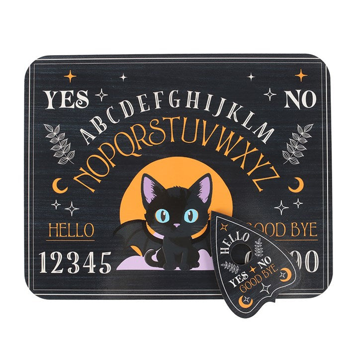 Cute and Creepy Bat Cat Talking Board with Planchette - Talking Board