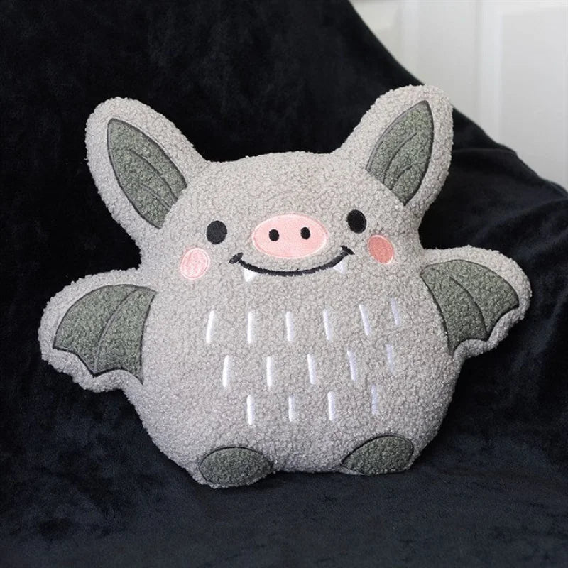 Cute Bat Boucle Cushion
