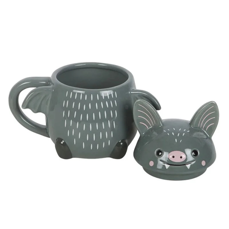 Cute Bat Lidded Mug