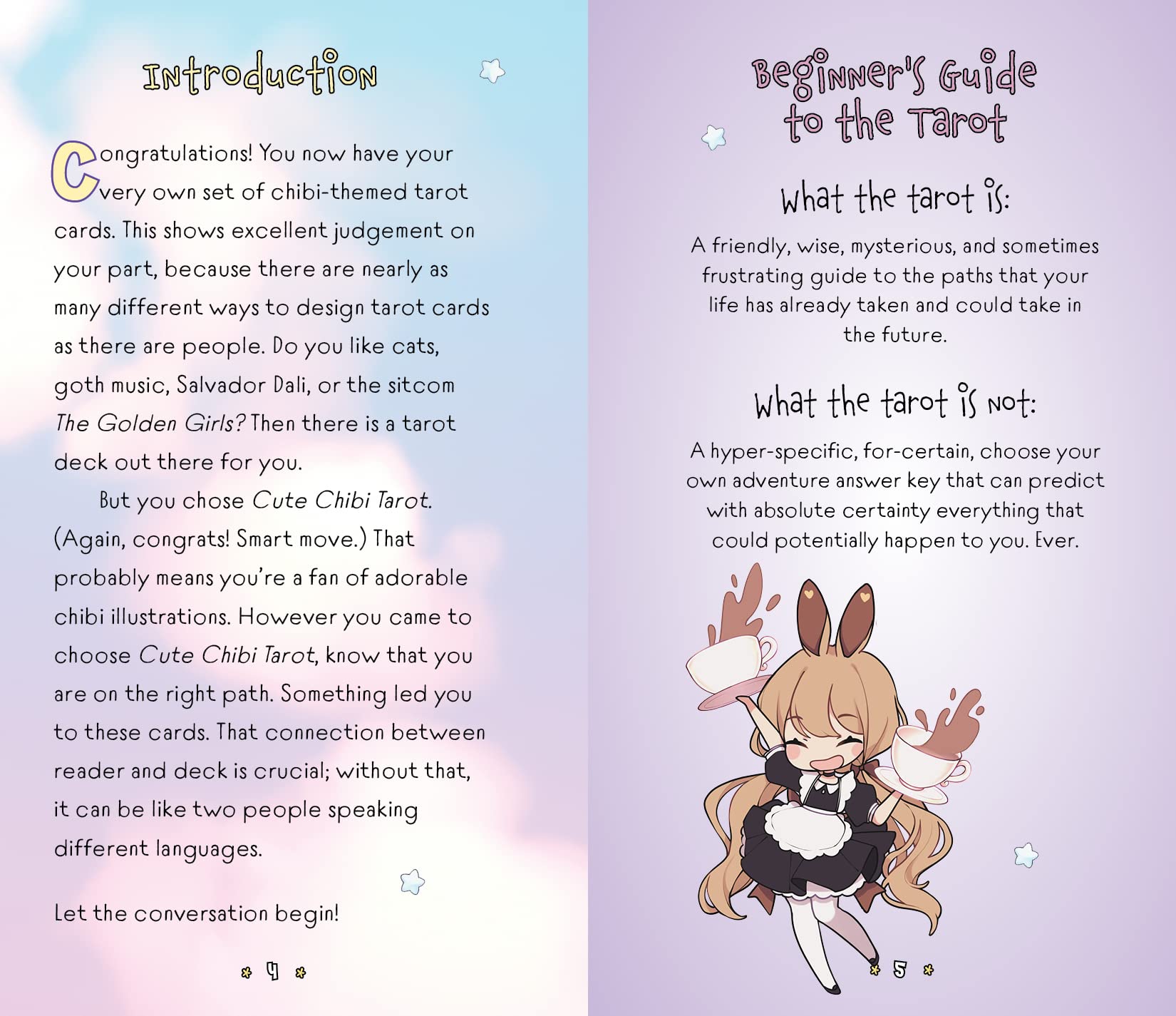 Cute Chibi Tarot : Understanding Tarot with the Chibi Universe - 78 Cards and Guidebook
