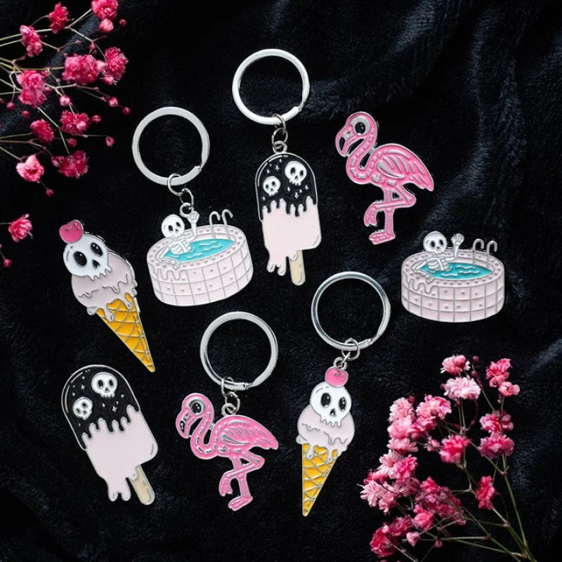 Dead Cool Skeleton Keyring