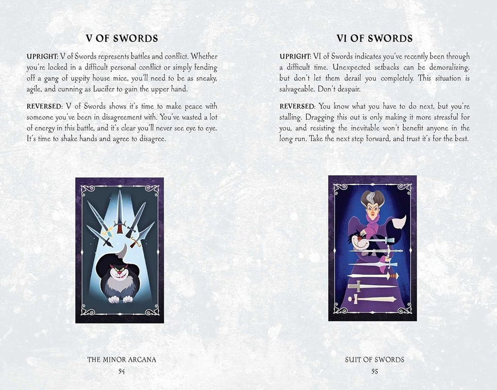 Disney Villains Tarot Deck and Guidebook Hardback Cards
