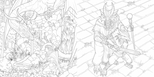 Dragons of the Realms : An Official Dungeons & Dragons Coloring Book