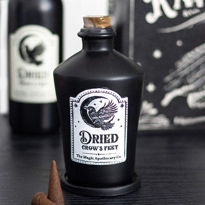 Dried Crow’s Feet Incense Cone Holder