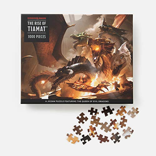 The Rise of Tiamat Dragon Puzzle : 1000-Piece Jigsaw Puzzle Featuring the Queen of Evil Dragons: Jigsaw Puzzles for Adults