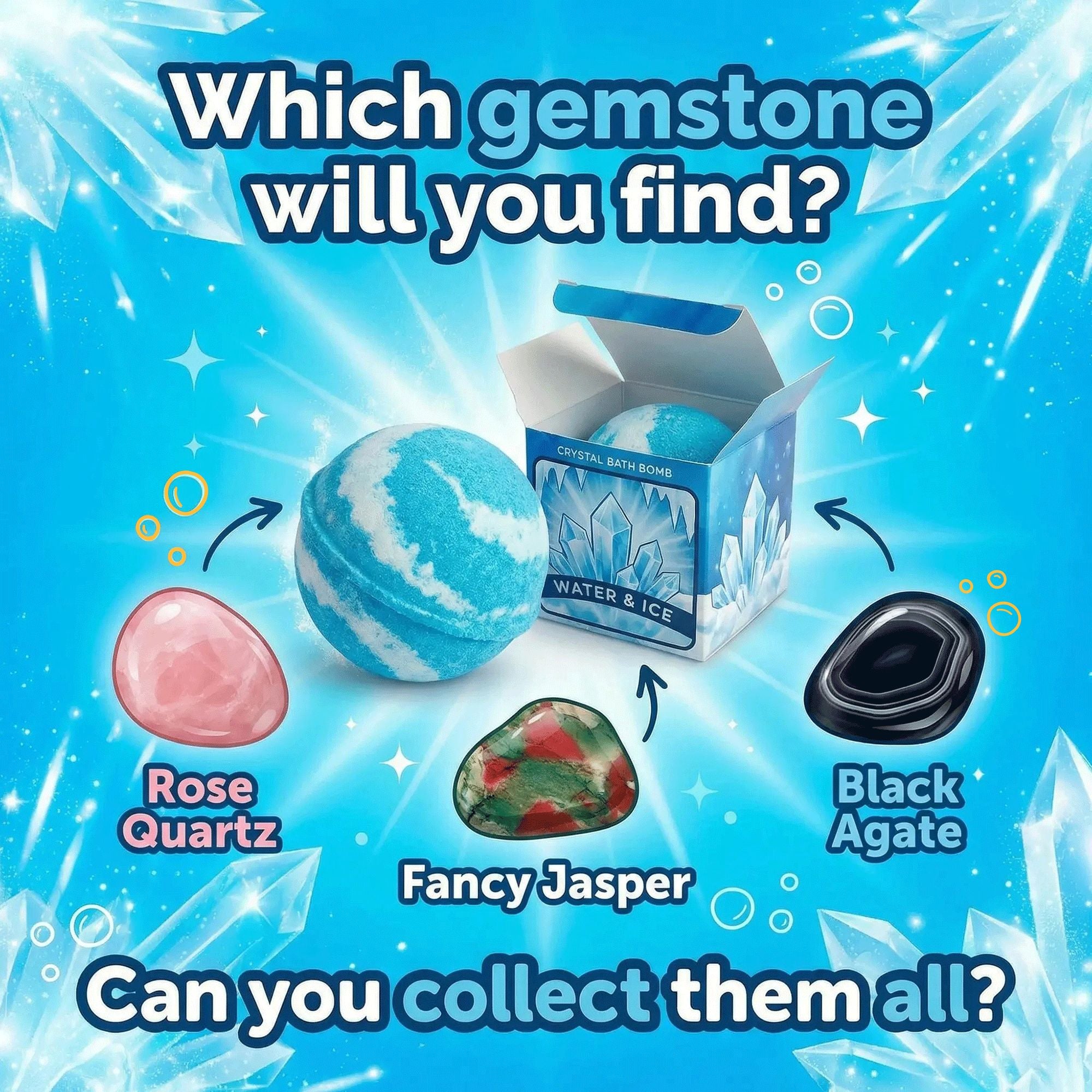 Elemental Crystal Bath Bomb - Water Bombs