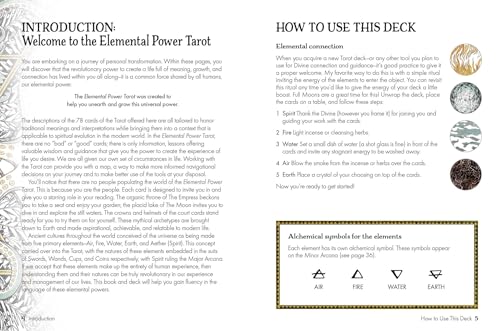 Elemental Power Tarot: Includes a Full Deck of 78 Cards and 64-Page Illustrated Book Mixed media product