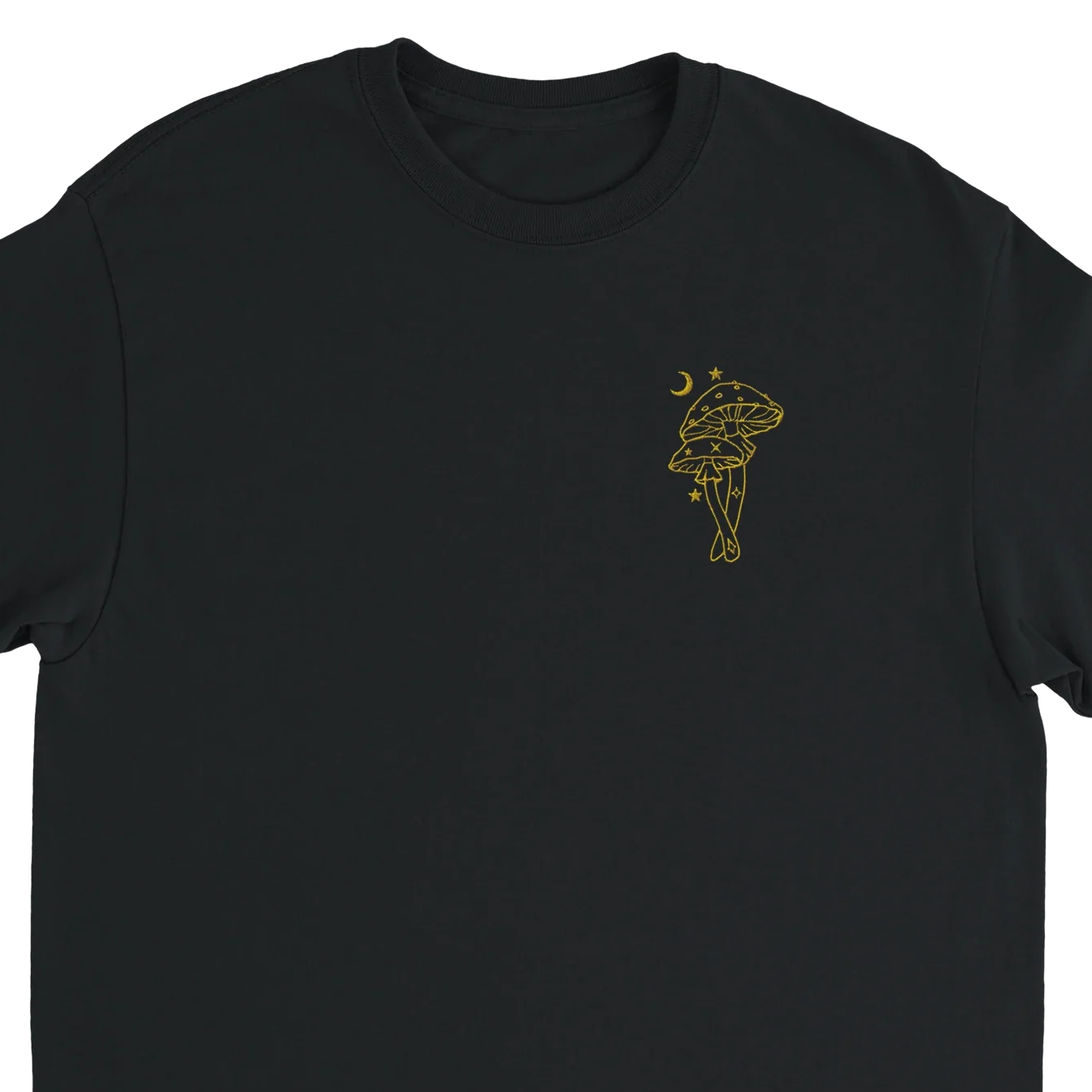 Enchanted Mushroom Embroidered T-Shirt – Heavy Cotton Classic Fit