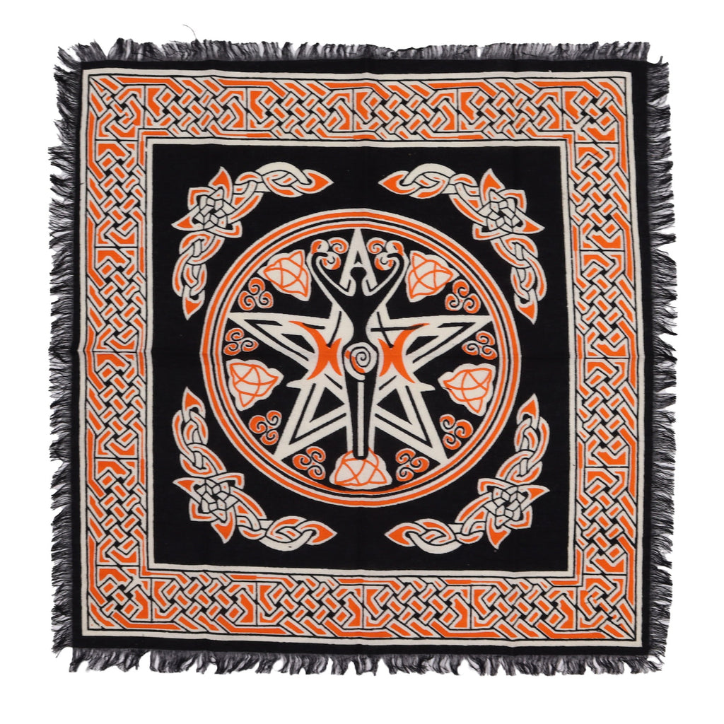 Esoteric Fringed Altar Cloth -  Earth Mother From Witch, Please!