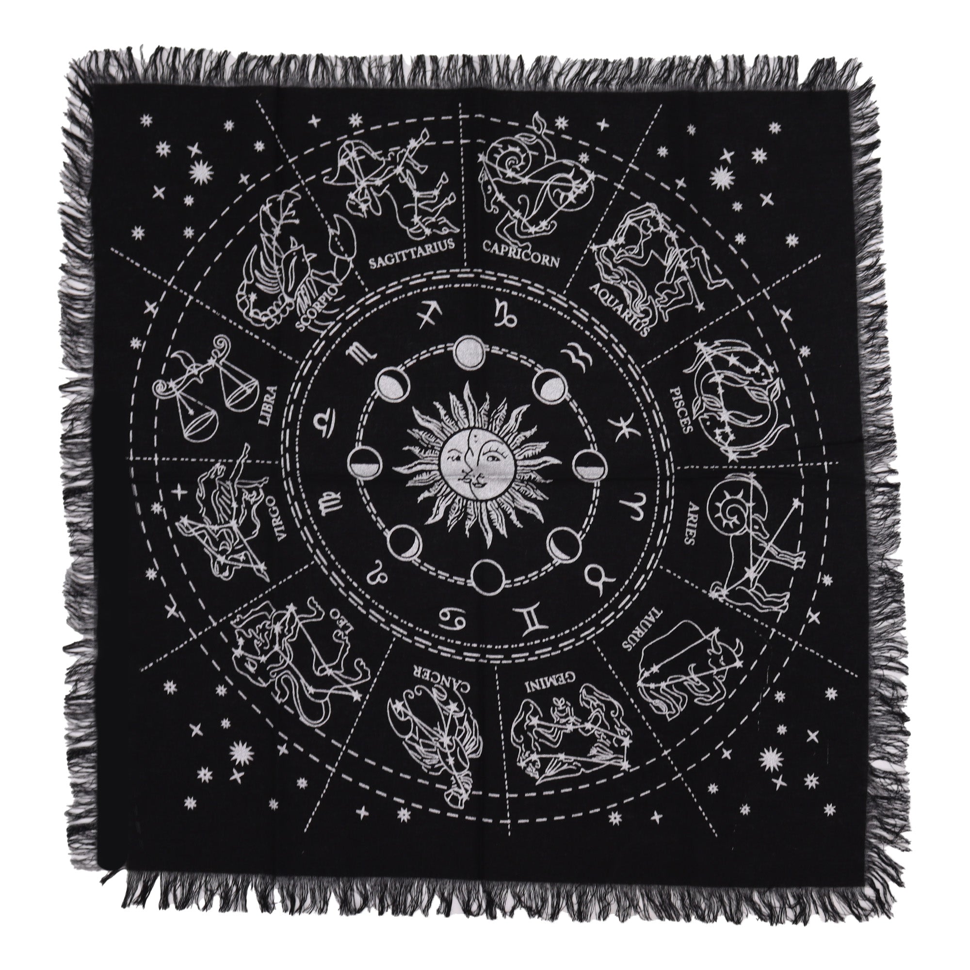 Esoteric Fringed Altar Cloth - Horoscope From Witch, Please!