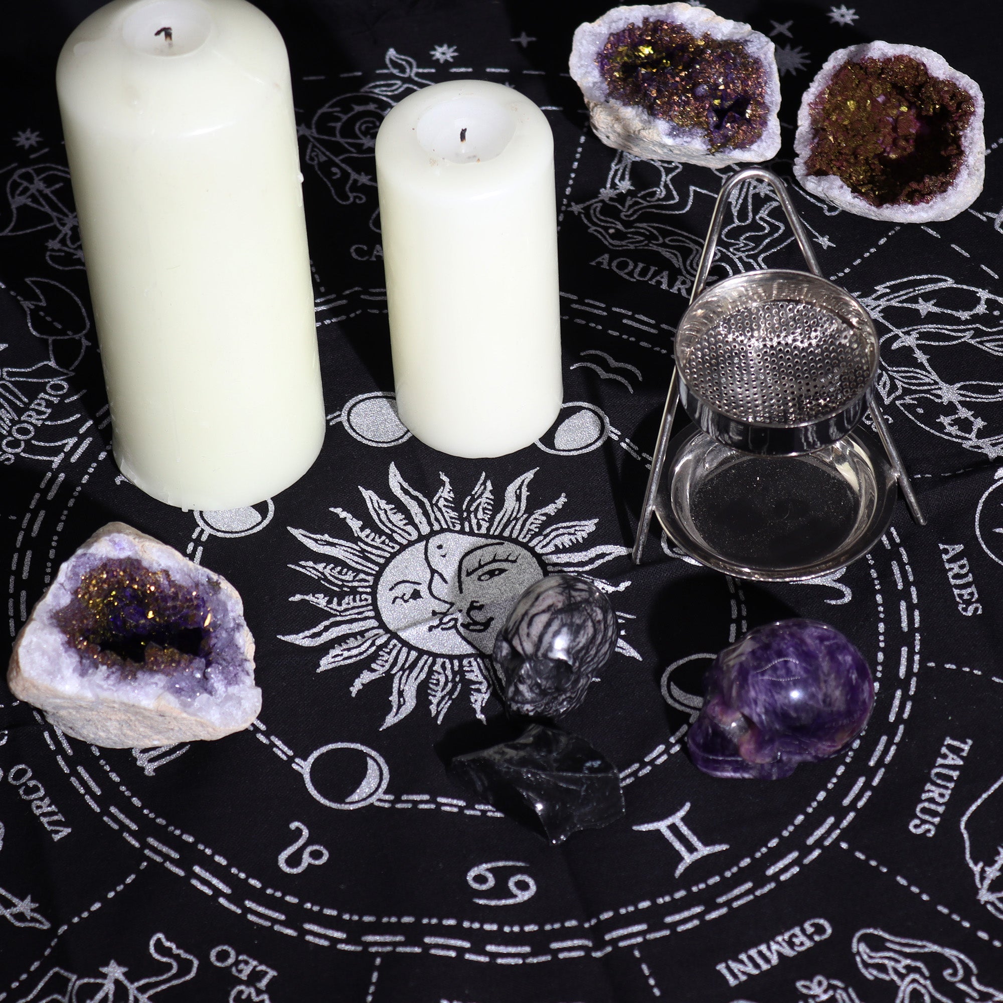 Esoteric Fringed Altar Cloth - Horoscope From Witch, Please!