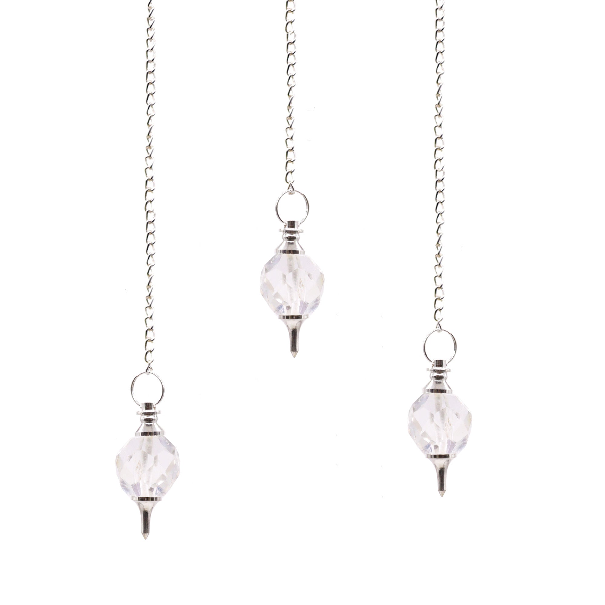 Facted Gemstone Pendulum - Rock Quartz From Witch, Please!