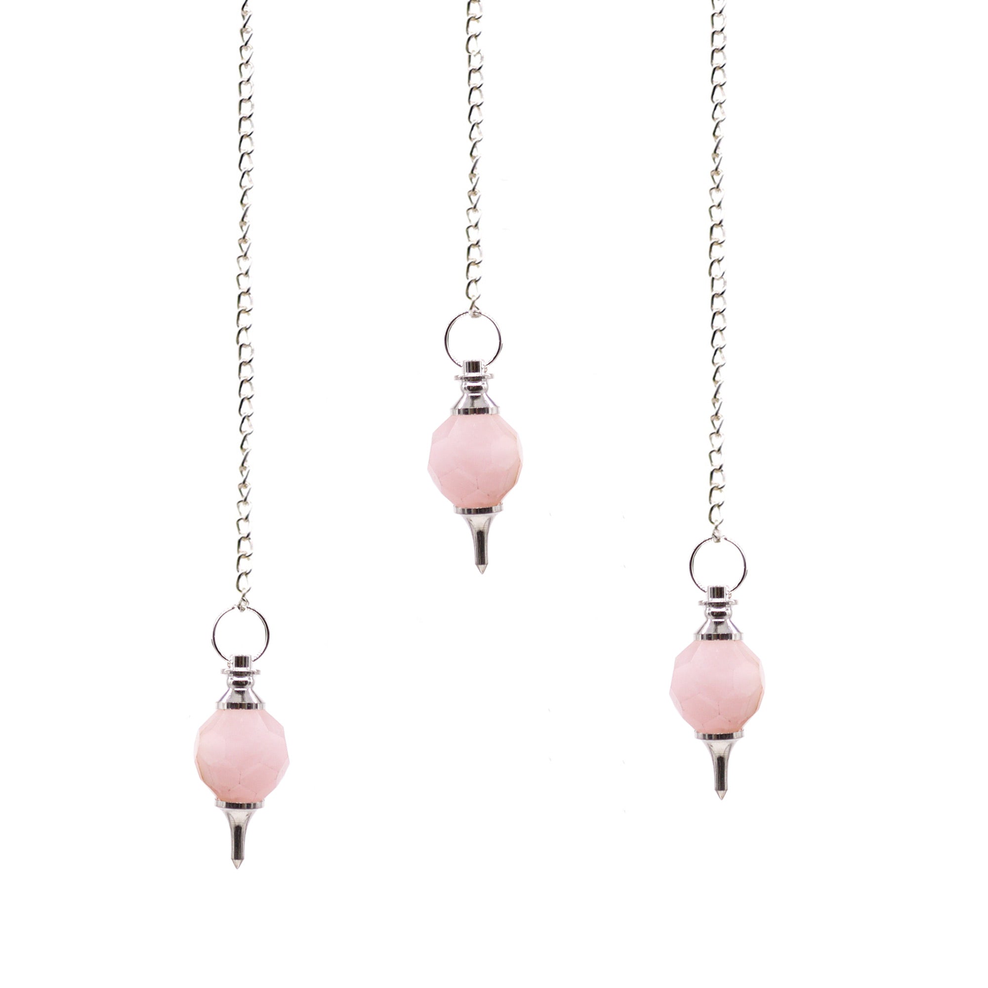 Facted Gemstone Pendulum - Rose Quartz From Witch, Please!