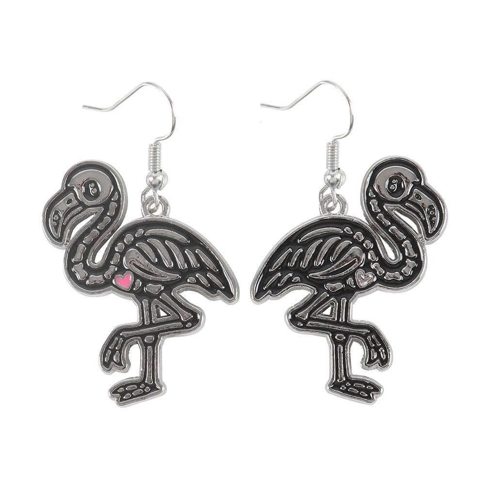 Flamin-goth Enamel Dangle Earrings