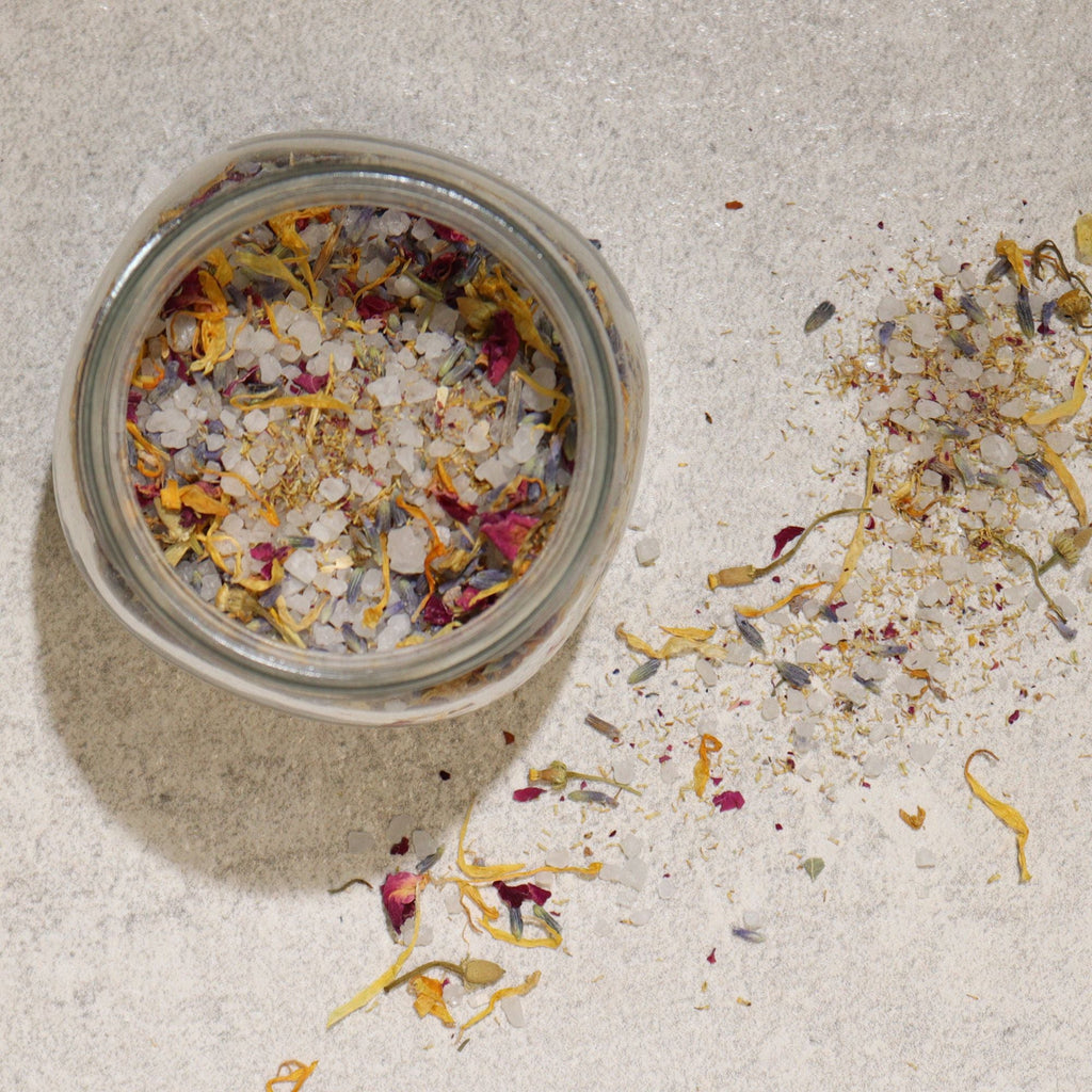 Floral Bath Soak - Natural - 140g - Floral Bath Soak & Facial Steam Blend