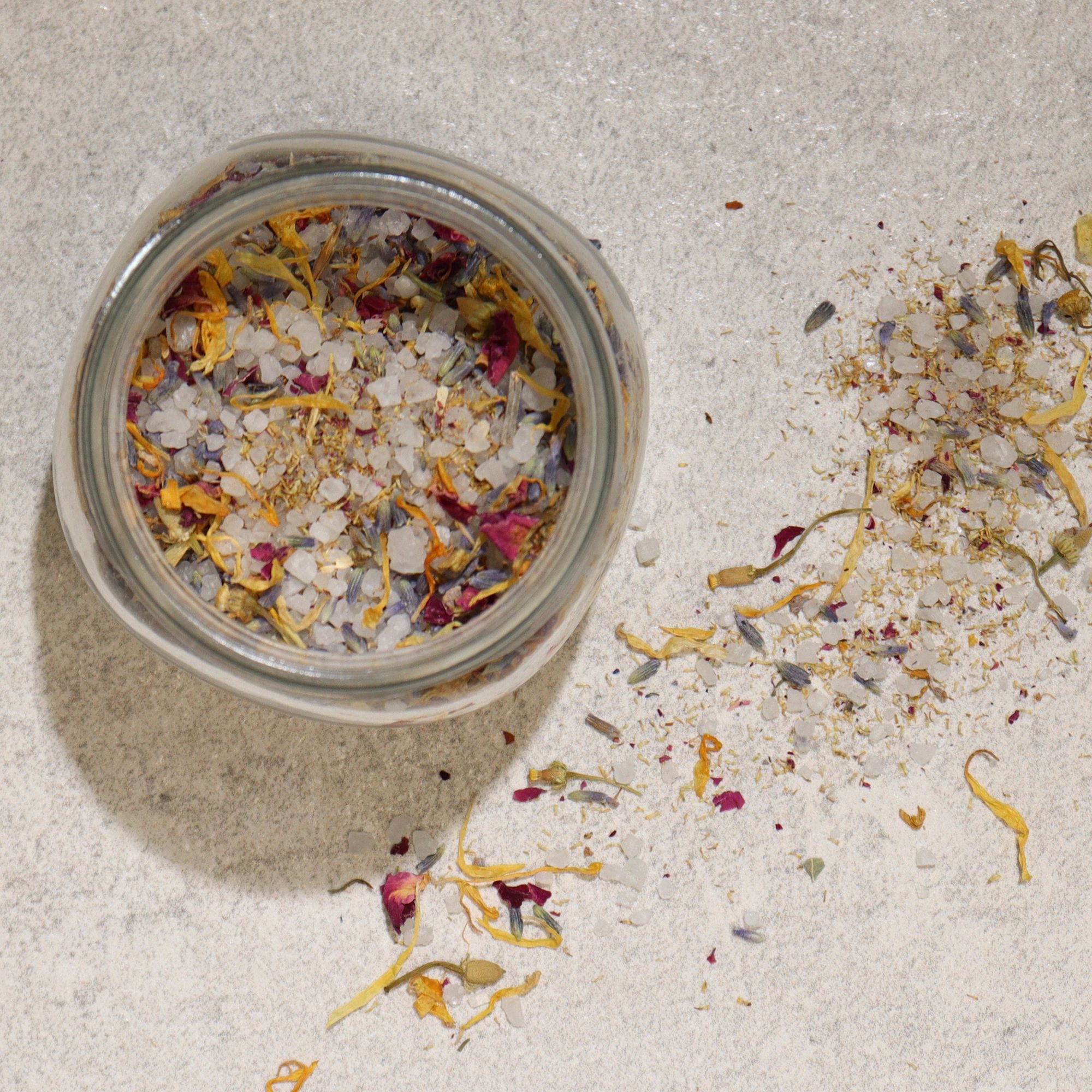 Floral Bath Soak - Natural - 140g - Floral Bath Soak & Facial Steam Blend