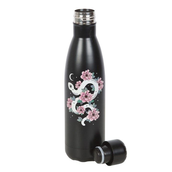 Floral Snake Metal Water Bottle From Witch, Please!