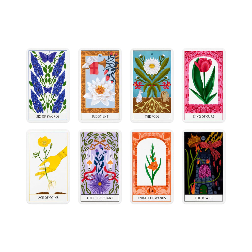 Floral Tarot: Access the Wisdom of Flowers: 78-Card Deck and Guidebook Cards Tarot
