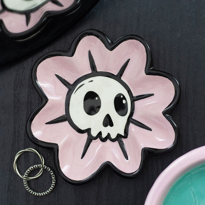 Flower Skull Trinket Dish