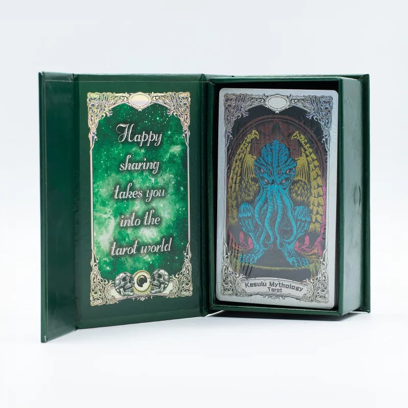 Foil Tarot Card Set - Kesulu Mythology - with booklet Cards & Reading Cloths