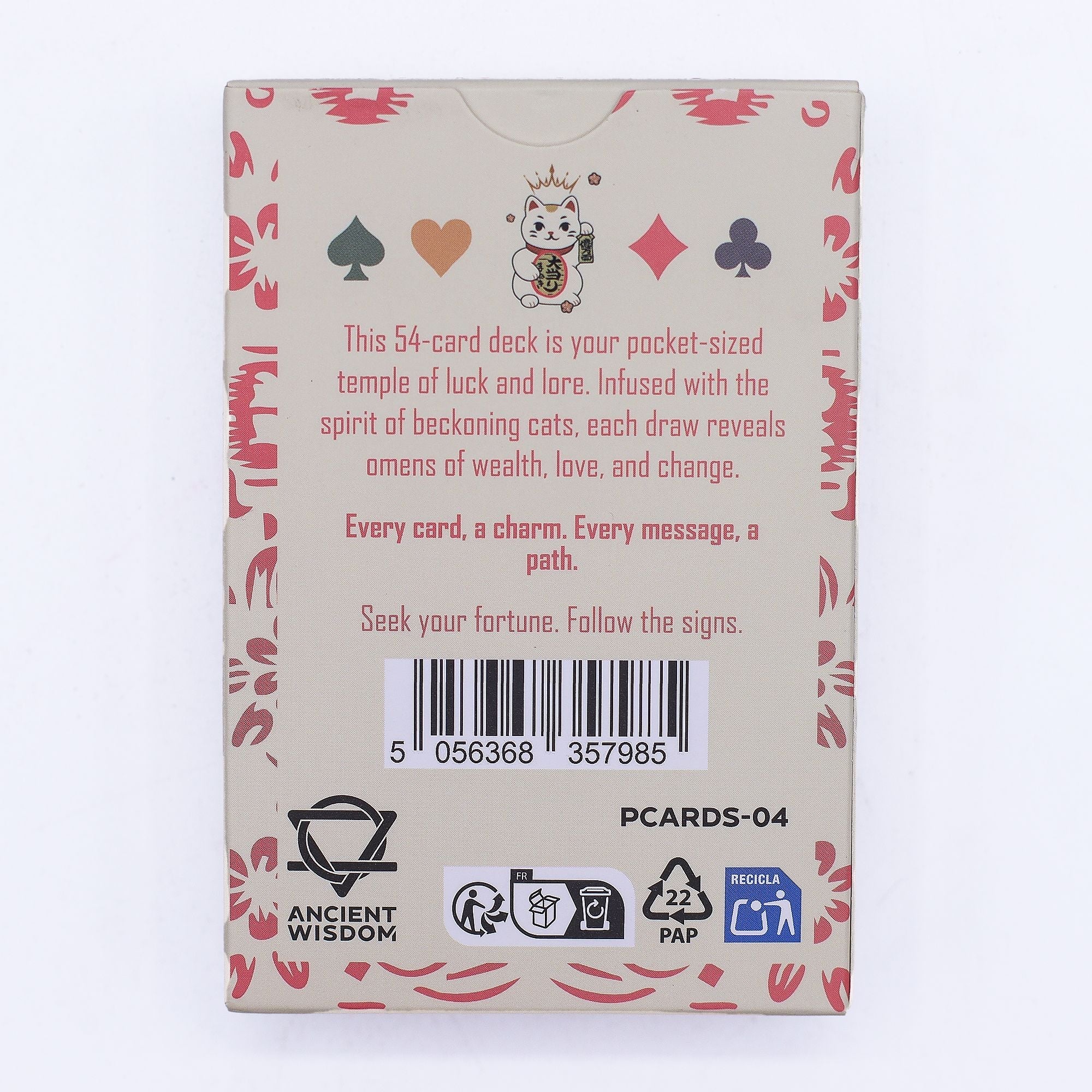 Fortune Cats Playing & Oracle Cards- Maneki Neko Deck Cards