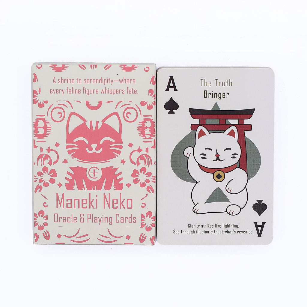 Fortune Cats Playing & Oracle Cards- Maneki Neko Deck Cards