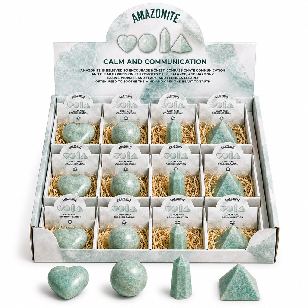 Four Gemstone Shapes - Amazonite Sets