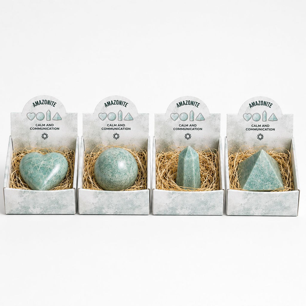 Four Gemstone Shapes - Amazonite Sets