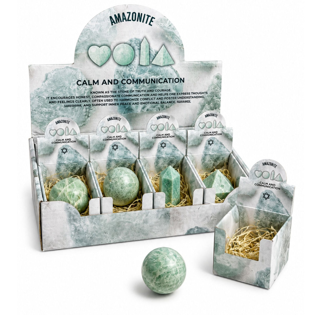 Four Gemstone Shapes - Amazonite Sets