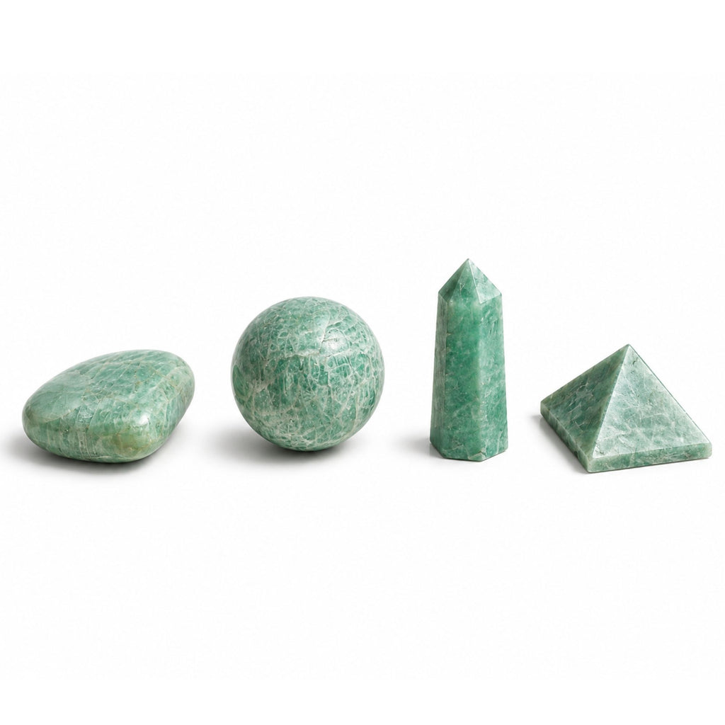 Four Gemstone Shapes - Amazonite Sets