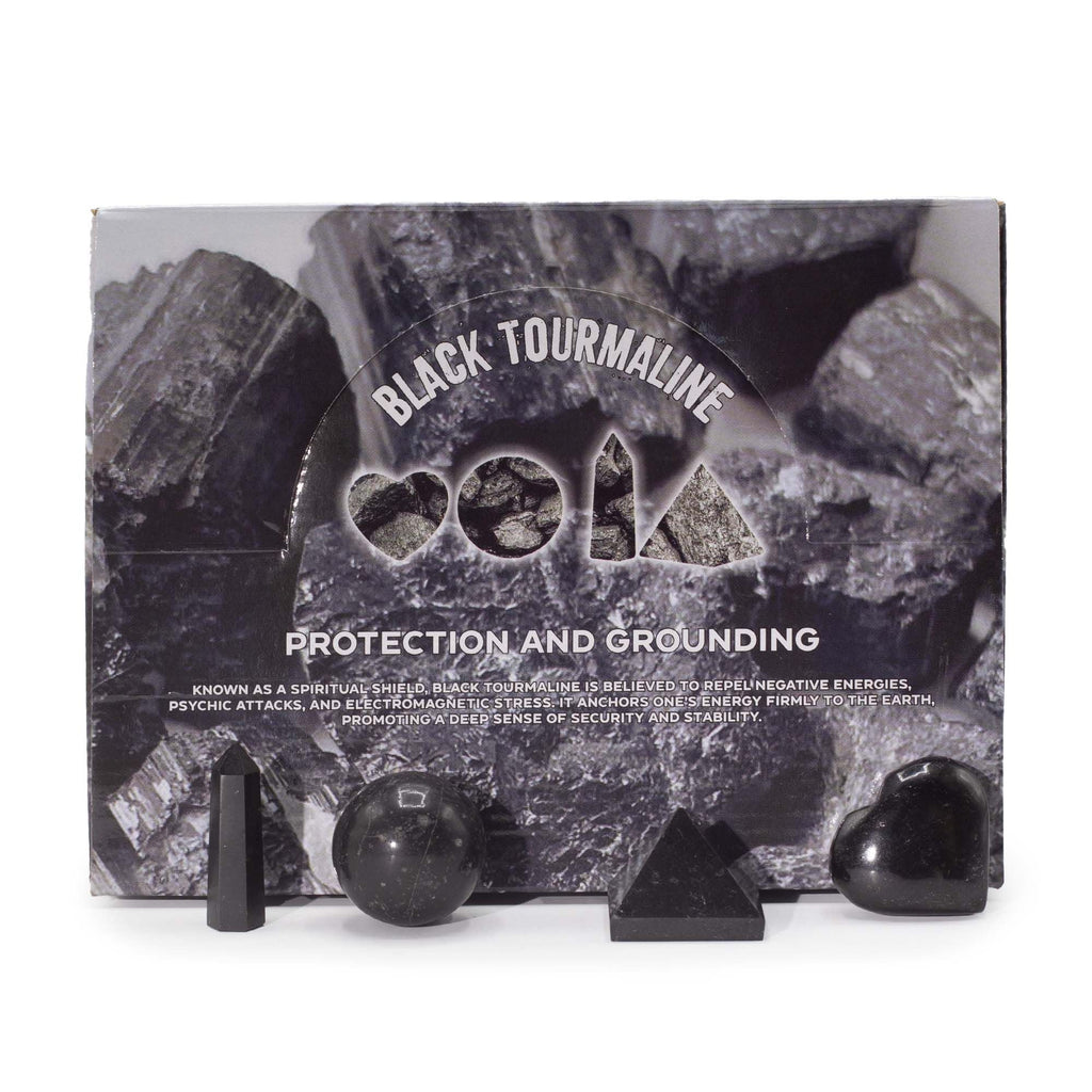 Four Gemstone Shapes - Black Tourmaline Sets