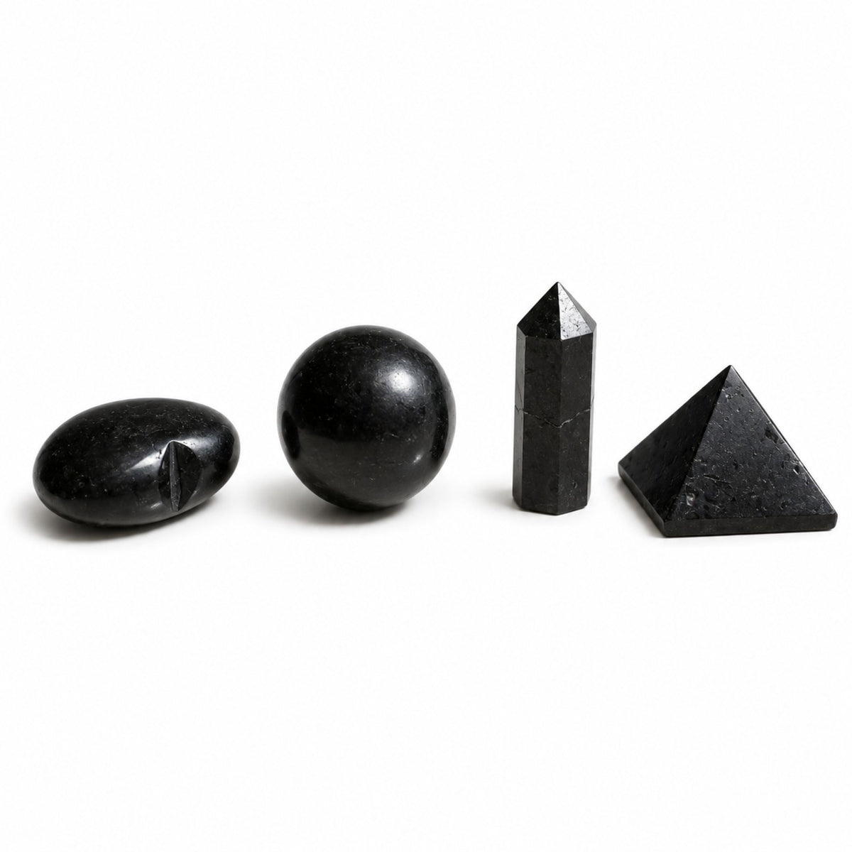 Four Gemstone Shapes - Black Tourmaline Sets