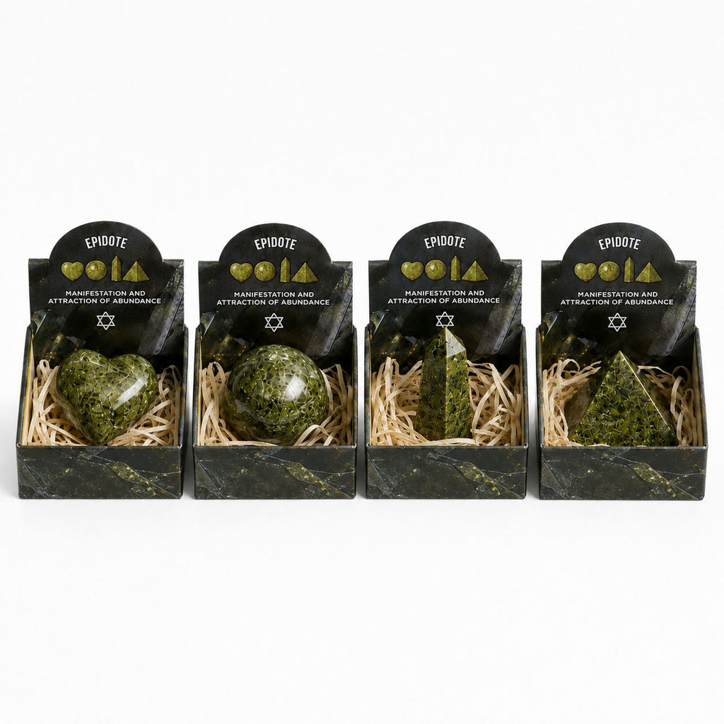 Four Gemstone Shapes - Epidote Sets