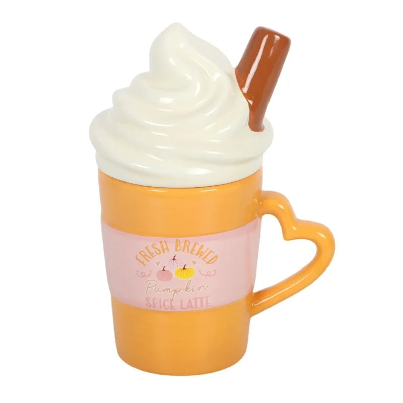 Fresh Brewed Pumpkin Spice Latte Lidded Mug