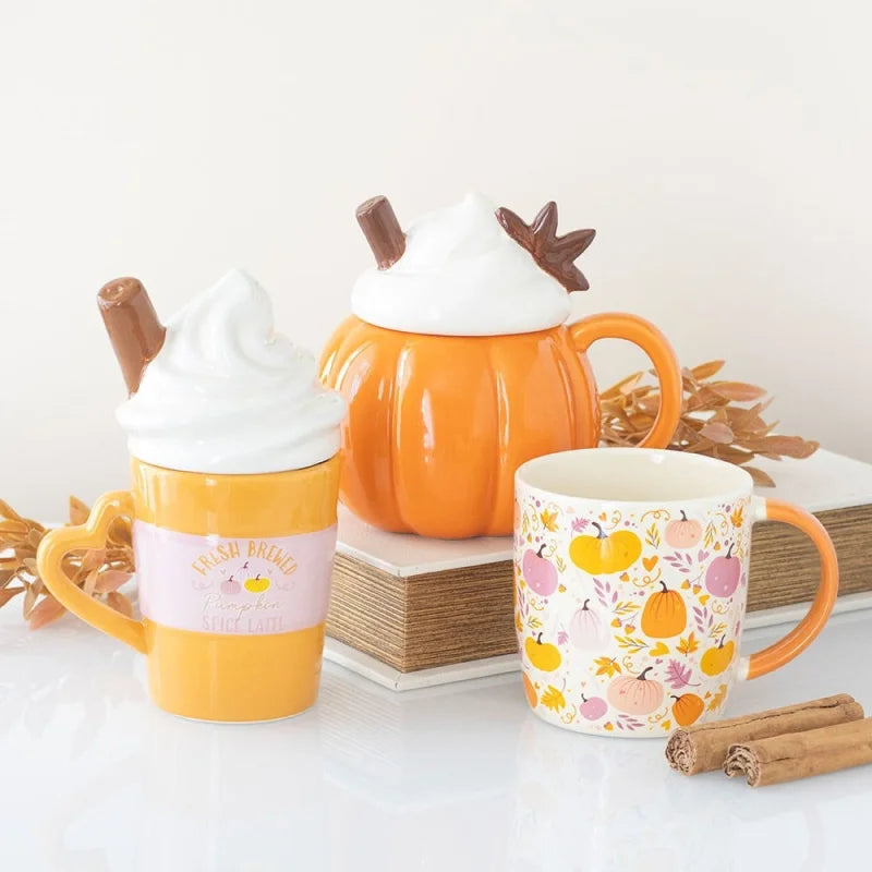 Fresh Brewed Pumpkin Spice Latte Lidded Mug