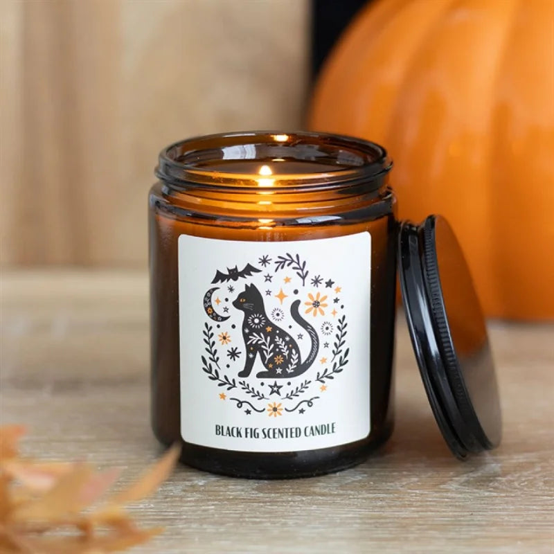Frightful Folk Cat Black Fig Scented Candle