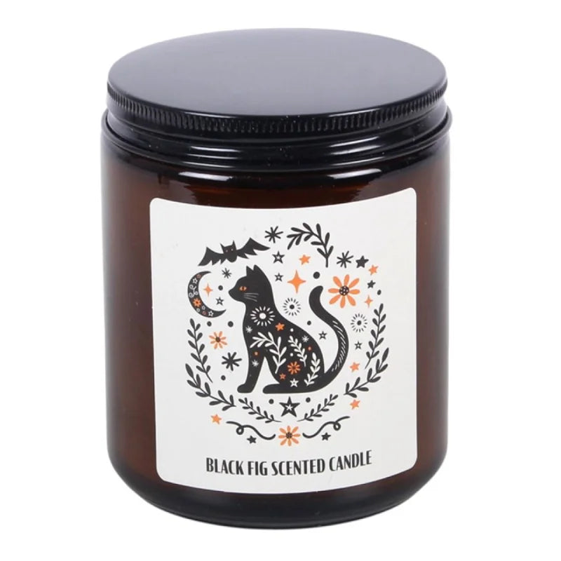 Frightful Folk Cat Black Fig Scented Candle