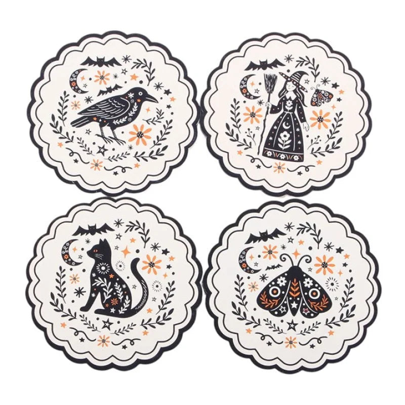 Frightful Folk Coaster Set