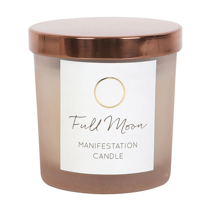 Full Moon Eucalyptus Manifestation Candle with Tiger’s Eye